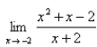 Use the graph of   to guess at the limit   , if it exists.Select the correct Answer   A) -2 B) -1 C) Does not exist D) -3