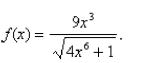 Find the horizontal and vertical asymptotes of the graph of the function  