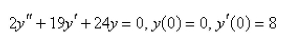 Solve the initial-value problem.  
