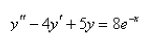 Solve the differential equation using the m   ethod of undetermined    