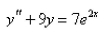 Solve the differential equation using the method of undetermined    