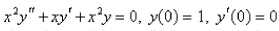 The solution of the initial-value problem   is called a Bessel function of order 0.Solve th   e initial - value problem to find a power series expansion for  