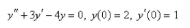 Solve the initial-value problem.   A)    B)    C)    D)    E) None of these