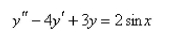 Solve the differential equation using the method of variation of parameters.   A)    B)    C)    D)    E)   