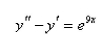 Solve the differential equation using the method of variation of parameters.   A)    B)    C)    D)    E)   