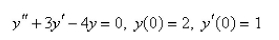 Solve the initial-value problem.   A)    B)    C)    D)    E) None of these