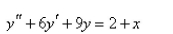 Solve the differential equation using the method of undetermined coefficients.   A)    B)    C)    D)    E)   