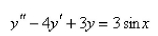 Solve the differential equation using the method of variation of parameters.   A)    B)    C)    D)    E)   
