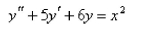 Solve the differential equation using the method of undetermined coefficients.  