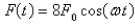 Suppose a spring has mass M and spring constant k and let   Suppose that the damping constant is so small that the damping force is negligible.If an external force   is applied (the applied frequency equals the natural frequency) , use the method of undetermined coefficients to find the equation that describes the motion of the mass.Select the correct Answer A)    B)    C)    D)    E)   