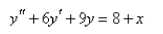 Solve the differential equation using the method of undetermined coefficients.  
