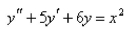 Solve the differential equation using the method of undetermined coefficients.  