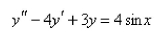 Solve the differential equation using the method of variation of parameters.  
