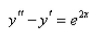 Solve the differential equation using the method of variation of parameters.Select the correct Answer   A)    B)    C)    D)    E)   