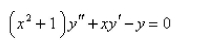 Use power series to solve the differential equation..  