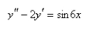 Solve the differential equation using the method of undetermined coefficients.  