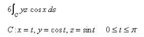 Evaluate the line integral.  