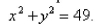Find a parametric representation for the part of the plane   that lies inside the cylinder  