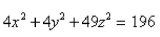Use Stokes' Theorem to evaluate       is the part of the ellipsoid   lying above the xy-plane and oriented with normal pointing upward.