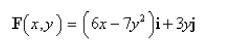 Use Green's Theorem to find the work done by the force   in moving a particle in the positive direction once around the triangle with vertices   and   Select the correct Answer A) 7 B)    C)    D) 42