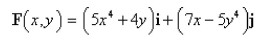 Determine whether F is conservative.If so, find a function   such that   Select the correct Answer   A)    B) not conservative C)    D)   