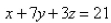 Find the mass of the surface S having the given mass density.S is part of the plane   in the first octant; the density at a point P on S is equal to the square of the distance between P and the xy-plane.
