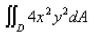 Evaluate   where   is the figure bounded by  