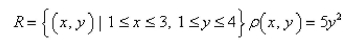 Find the mass of the lamina that occupies the region   and has the given density function.Round yourAnswer to two decimal places.  