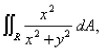 Evaluate the integral   where R is the annular region bounded by the circles   by changing to polar coordinates.