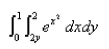Evaluate the integral by reversing the order of integration.  