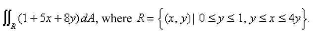 Evaluate the double integral  