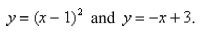Evaluate the double integral   is the region bounded by the graphs of  
