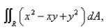 Select the correct Answer for each question. -Use the transformation   to evaluate the integral   here R is the region bounded by the ellipse   A)    B)    C)    D)    E)   