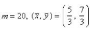 Find the mass and the center of mass of the lamina occupying the region R, where R is the triangular region with vertices   and having the mass density   Select the correct Answer A)    B)    C)    D)   