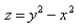 Find the area of the part of hyperbolic paraboloid   that lies between the cylinders  