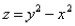 Find the area of the part of hyperbolic paraboloid   that lies between the cylinders   and  