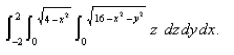 Use cylindrical coordinates to evaluate  