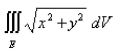 Use cylindrical coordinates to evaluate   where E is the region that lies inside the cylinder   and between the planes   Round theAnswer to two decimal places.
