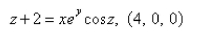 Find the equation of the normal line to the given surface at the specified point.  