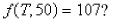 The   (or humidex, for short) is the perceived air temperature when the actual temperature is T and the relative humidity is h, so we can write   The following table of values of I is an excerpt from a table compiled by the National Oceanic and Atmospheric Administration.For what value of T is    