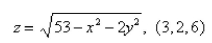 Find an equation of the tangent plane to the given surface at the specified point.  