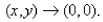 Select the correct Answer: for each question. -Use a table of numerical values of f (x, y)  for (x, y)  near the origin to make a conjecture about the value of the limit of f (x, y)  as     A)    B)    C) 1 D)    E) the value cannot be determined