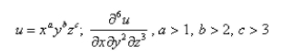 Select the correct Answer: for each question. -Find the indicated partial derivative.   A)    B)    C)    D)    E)   