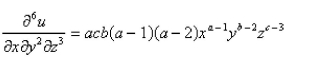 Select the correct Answer: for each question. -Find the indicated partial derivative.   A)    B)    C)    D)    E)   