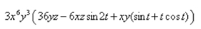 Select the correct Answer: for each question. -Use the Chain Rule to find     A)    B)    C)    D)   