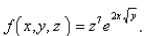Find the gradient of the function  
