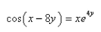 Use the equation   to find    