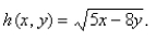 Find the domain and range of the function  