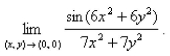 Find the limit   Hint: If   and   then   if and only if   Select the correct Answer A) 1 B) 0 C)    D)   