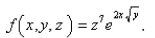 Find the gradient of the function  